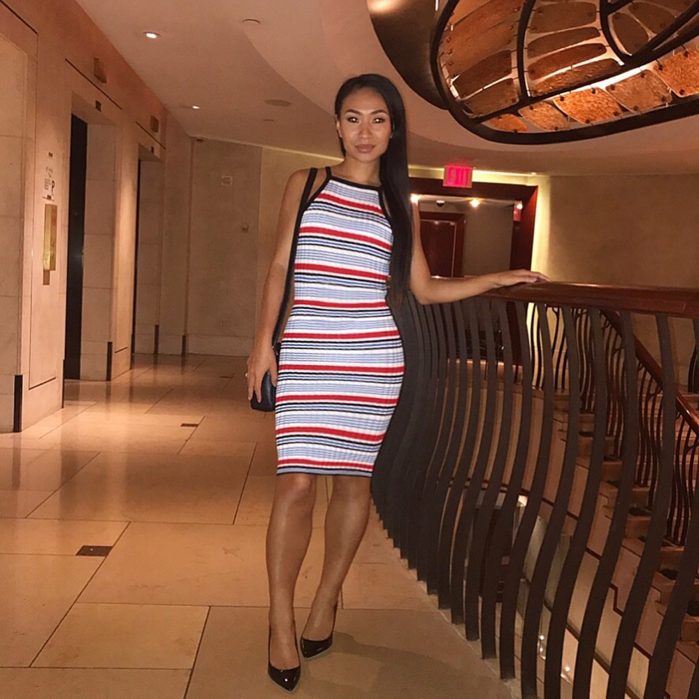 striped dress